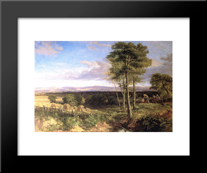 Vale Of Clwyd 20x24 Black Modern Wood Framed Art Print Poster by Cox, David