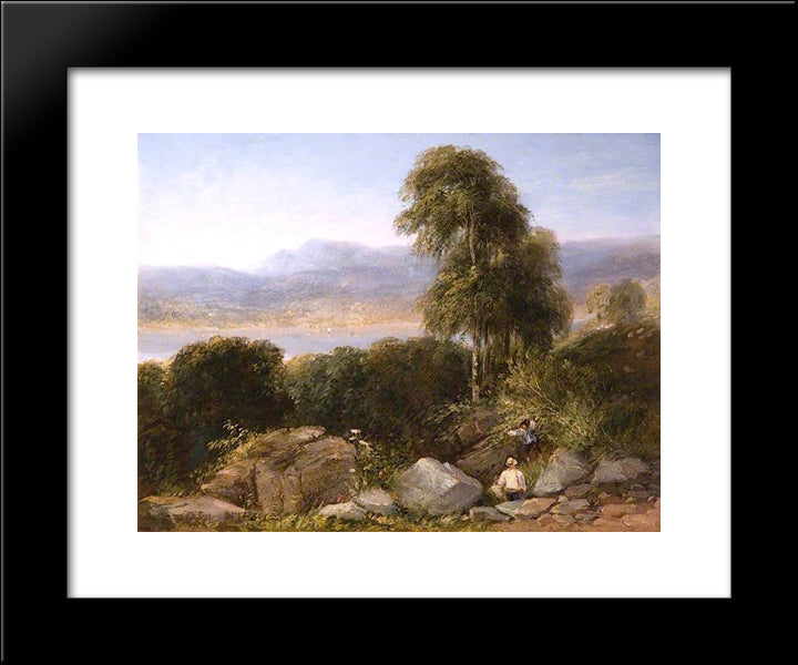 Windermere 20x24 Black Modern Wood Framed Art Print Poster by Cox, David