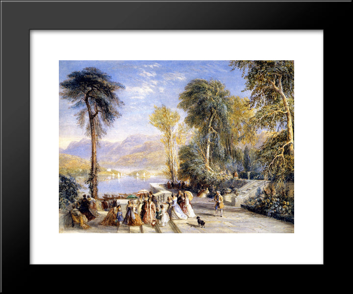 Windermere During The Regatta 20x24 Black Modern Wood Framed Art Print Poster by Cox, David