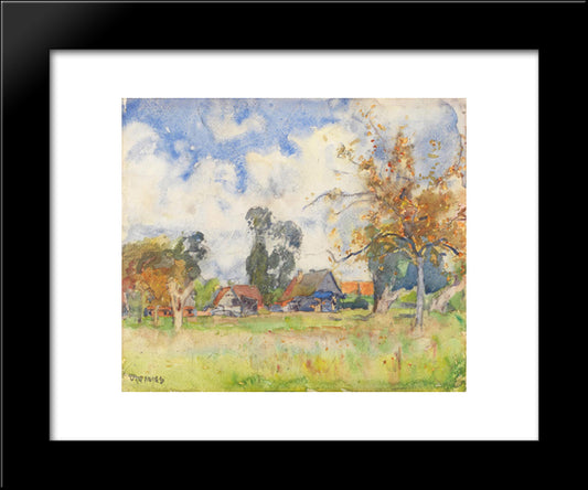 Autumn Afternoon 20x24 Black Modern Wood Framed Art Print Poster by Davies, David