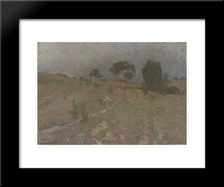 Evening 20x24 Black Modern Wood Framed Art Print Poster by Davies, David