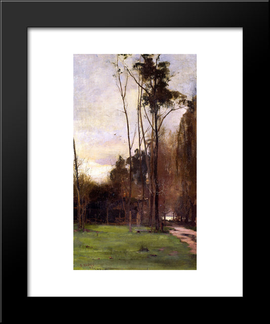 Friendly Society'S Gardens 20x24 Black Modern Wood Framed Art Print Poster by Davies, David