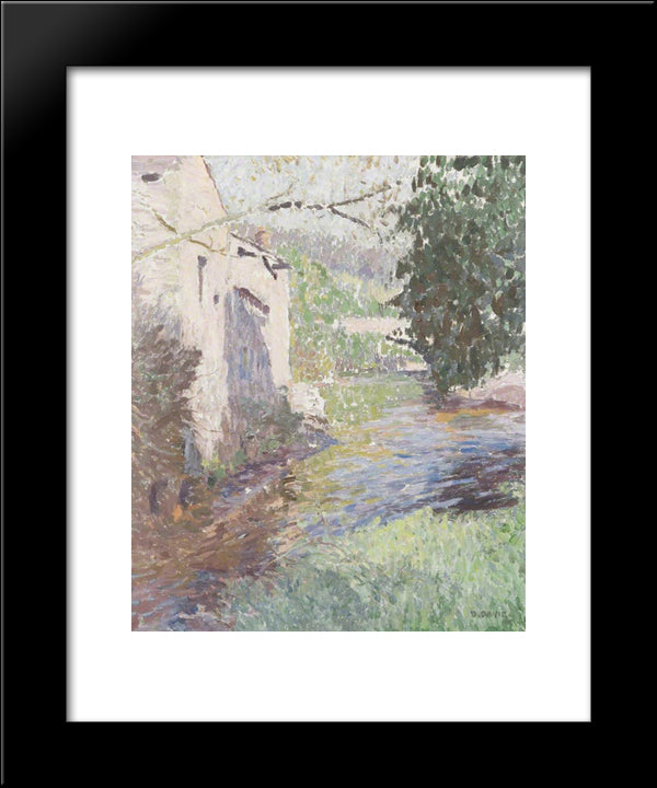 Old Brewery, Sennybridge 20x24 Black Modern Wood Framed Art Print Poster by Davies, David