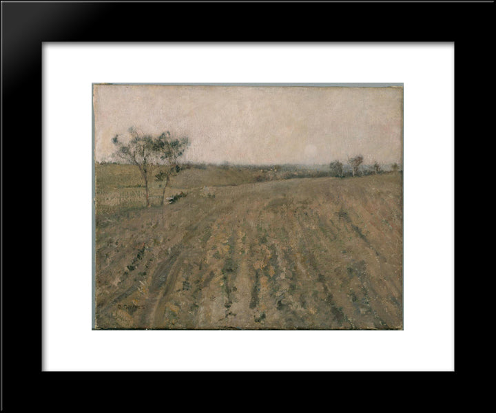 Warm Evening, Templestowe 20x24 Black Modern Wood Framed Art Print Poster by Davies, David