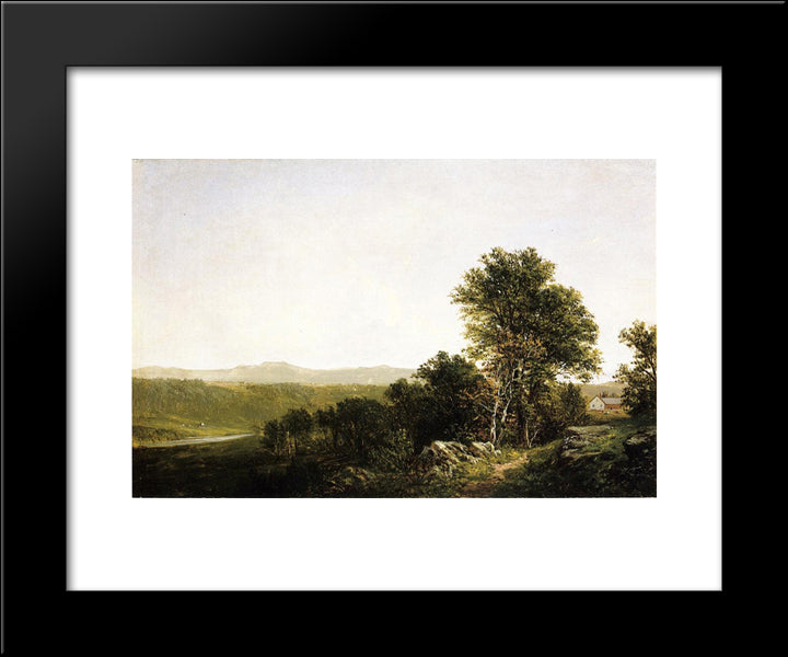 A Lush Summer Landscape 20x24 Black Modern Wood Framed Art Print Poster by Johnson, David