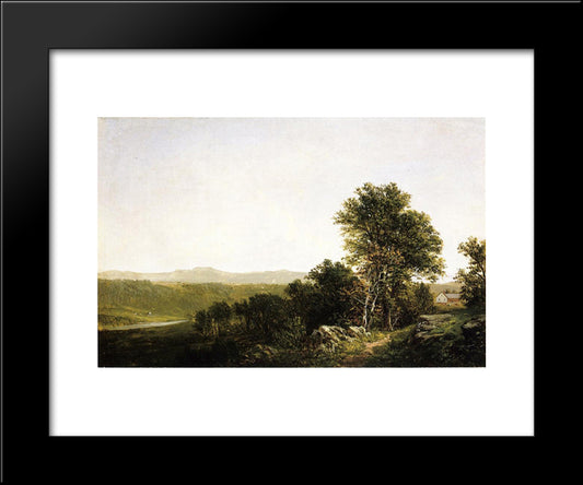 A Lush Summer Landscape 20x24 Black Modern Wood Framed Art Print Poster by Johnson, David