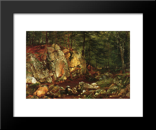 Brook Study At Warwick 20x24 Black Modern Wood Framed Art Print Poster by Johnson, David