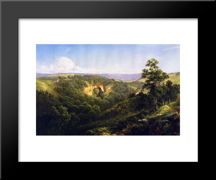 Natural Bridge, Virginia 20x24 Black Modern Wood Framed Art Print Poster by Johnson, David