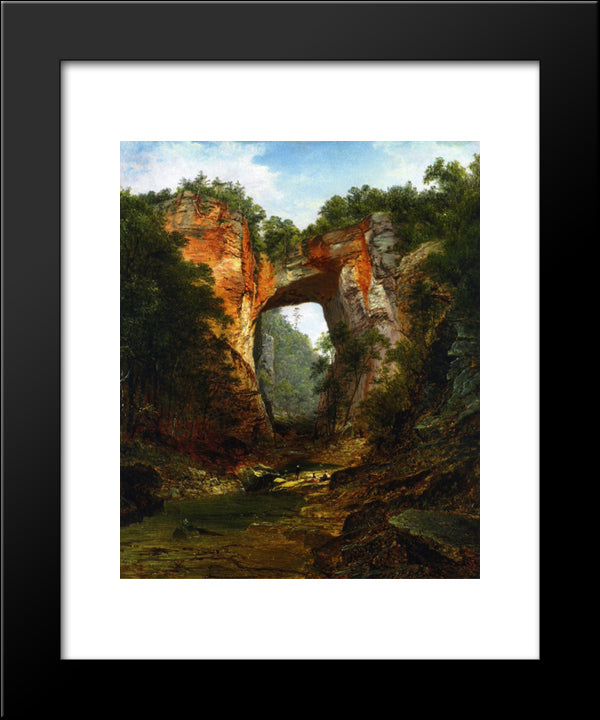 Natural Bridge 20x24 Black Modern Wood Framed Art Print Poster by Johnson, David