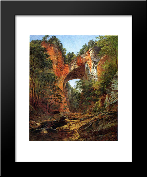 Natural Bridge 20x24 Black Modern Wood Framed Art Print Poster by Johnson, David