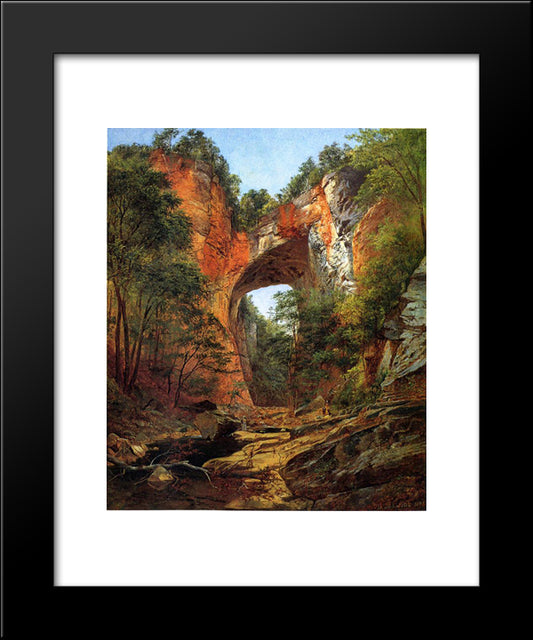 Natural Bridge 20x24 Black Modern Wood Framed Art Print Poster by Johnson, David
