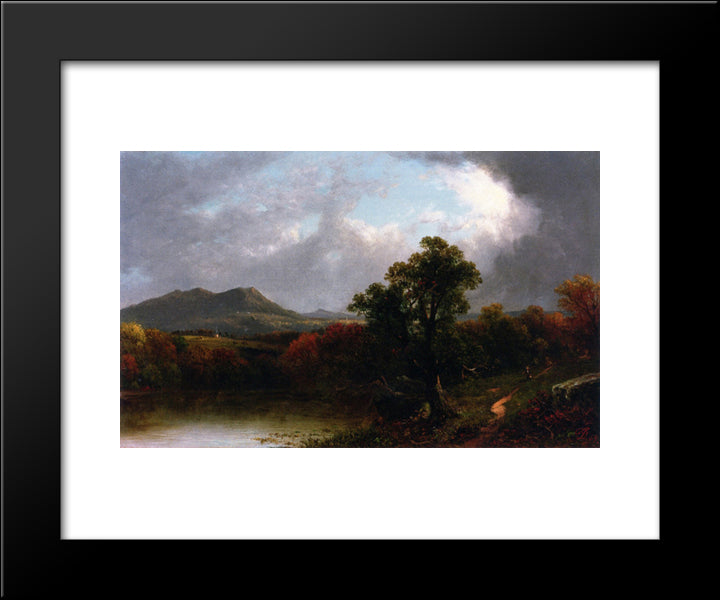 Passing Storm Clouds 20x24 Black Modern Wood Framed Art Print Poster by Johnson, David