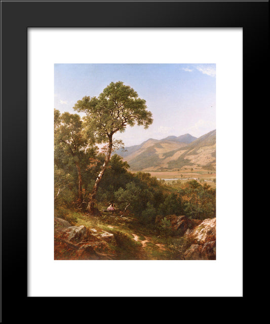 Scenery At Shelburne, Vermont 20x24 Black Modern Wood Framed Art Print Poster by Johnson, David