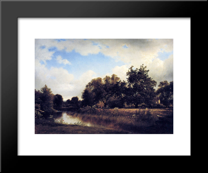 Study, Pompton, New Jersey 20x24 Black Modern Wood Framed Art Print Poster by Johnson, David