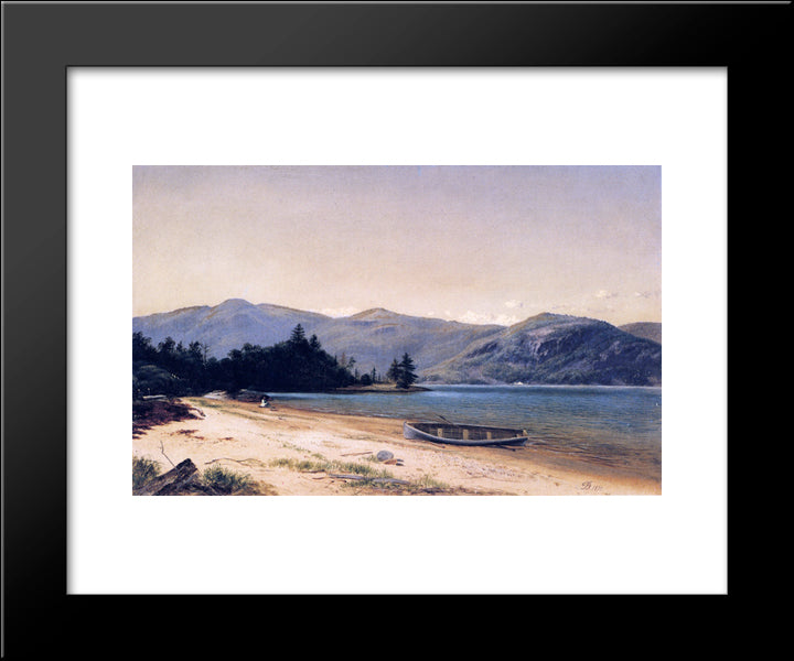 Study Of Nature, Dresden, Lake George 20x24 Black Modern Wood Framed Art Print Poster by Johnson, David