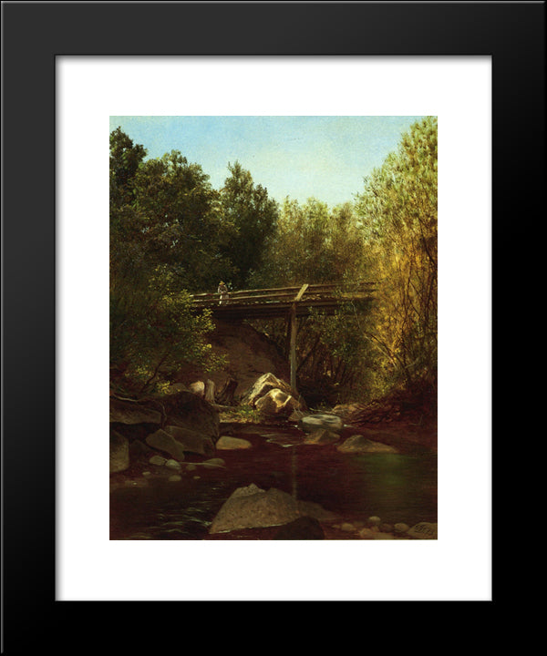 West Cornwall, Connecticut 20x24 Black Modern Wood Framed Art Print Poster by Johnson, David