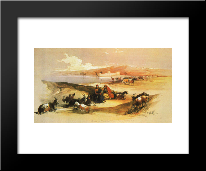 Ashdod 20x24 Black Modern Wood Framed Art Print Poster by Roberts, David