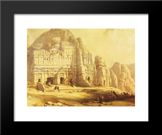 Pelra. Views Of The Eastern End Of The Valley 20x24 Black Modern Wood Framed Art Print Poster by Roberts, David
