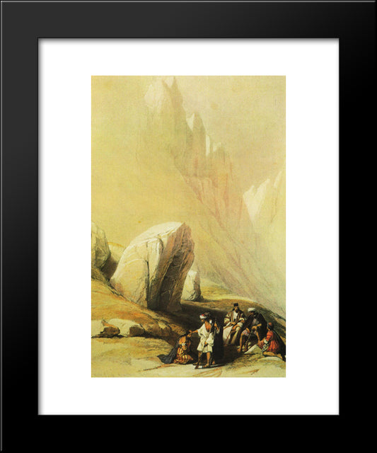 The Rock Of Moses 20x24 Black Modern Wood Framed Art Print Poster by Roberts, David