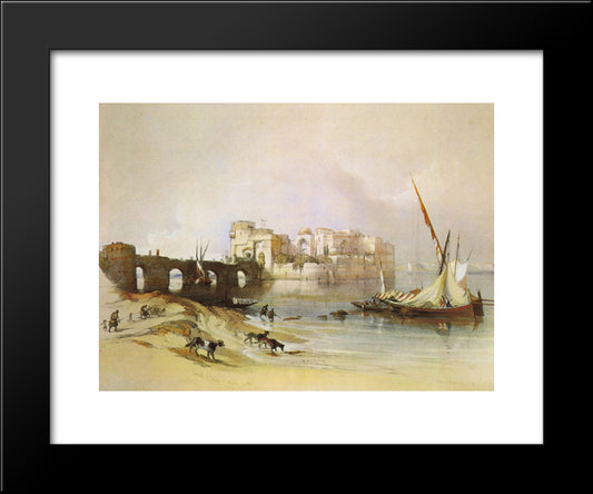 View Of Sidon 20x24 Black Modern Wood Framed Art Print Poster by Roberts, David