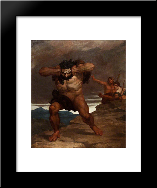 Cain Degraded (Remorse) 20x24 Black Modern Wood Framed Art Print Poster by Scott, David