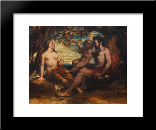 Mythological Group 20x24 Black Modern Wood Framed Art Print Poster by Scott, David