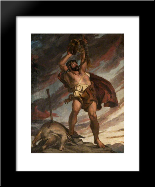 Nimrod 20x24 Black Modern Wood Framed Art Print Poster by Scott, David