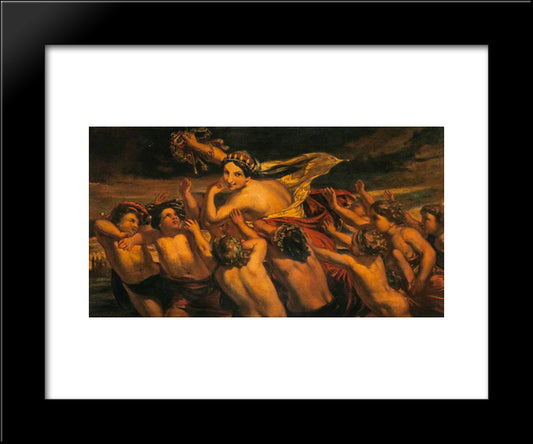 The Pursuit Of Fortune 20x24 Black Modern Wood Framed Art Print Poster by Scott, David
