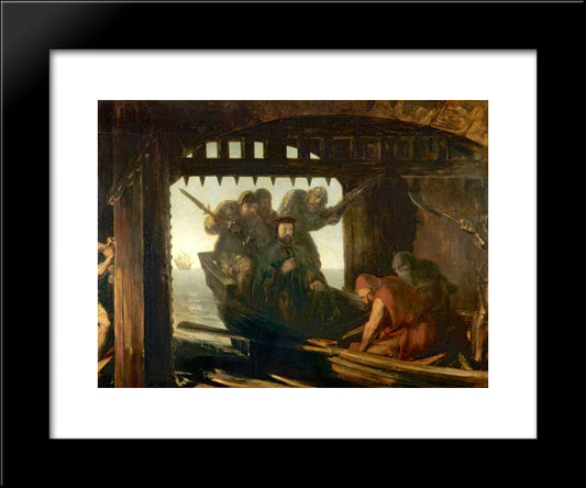 The Traitor'S Gate 20x24 Black Modern Wood Framed Art Print Poster by Scott, David