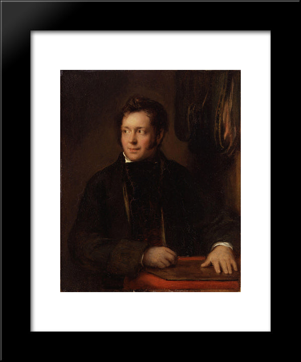 Abraham Raimbach 20x24 Black Modern Wood Framed Art Print Poster by Wilkie, David