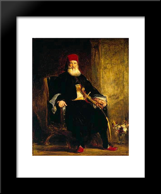 Kavallali Mehmet Ali Pasha El-Kebir 20x24 Black Modern Wood Framed Art Print Poster by Wilkie, David