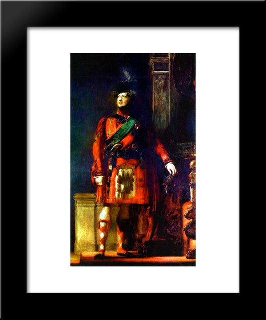 King George Iv 20x24 Black Modern Wood Framed Art Print Poster by Wilkie, David