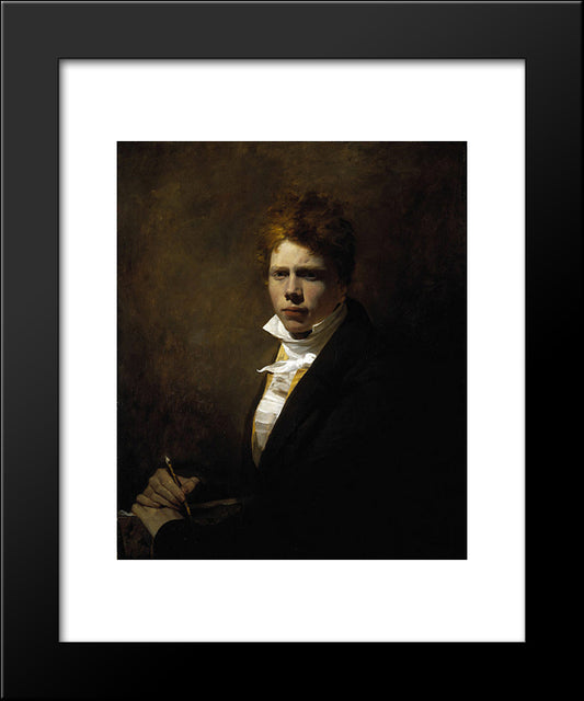 Self Portrait Aged About 20 20x24 Black Modern Wood Framed Art Print Poster by Wilkie, David