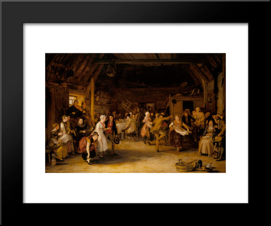 The Penny Wedding 20x24 Black Modern Wood Framed Art Print Poster by Wilkie, David