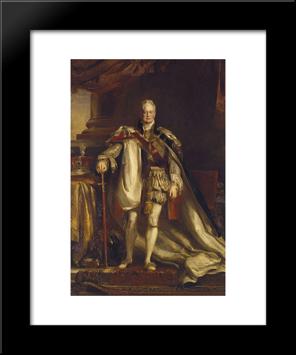 William Iv Of The United Kingdom 20x24 Black Modern Wood Framed Art Print Poster by Wilkie, David
