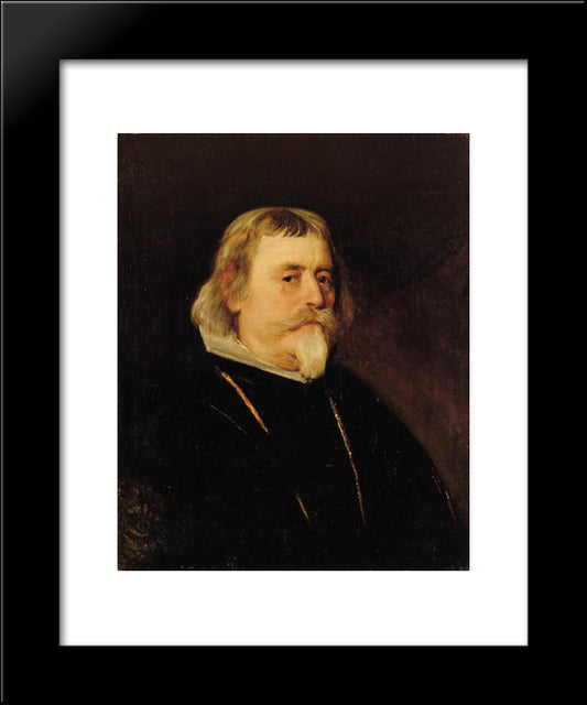 A Knight Of The Order Of Santiago 20x24 Black Modern Wood Framed Art Print Poster by Velazquez, Diego