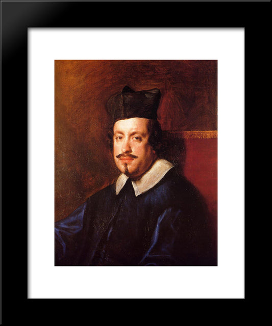 Cardinal Camillo Massimi 20x24 Black Modern Wood Framed Art Print Poster by Velazquez, Diego