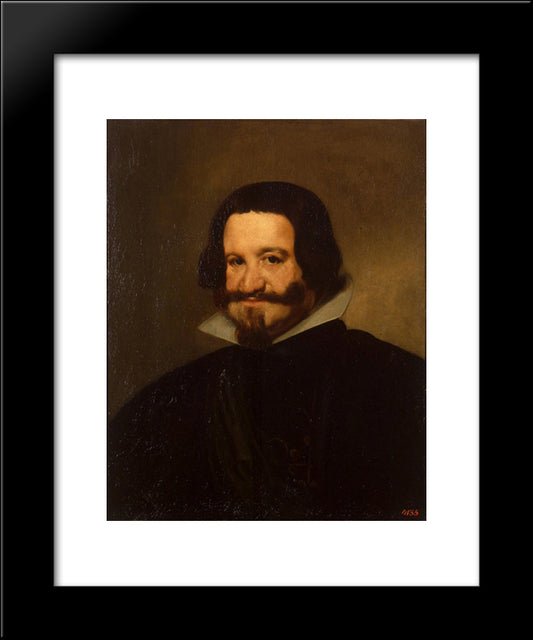 Count Duke Of Olivares 20x24 Black Modern Wood Framed Art Print Poster by Velazquez, Diego