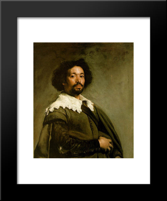 Juan De Pareja 20x24 Black Modern Wood Framed Art Print Poster by Velazquez, Diego
