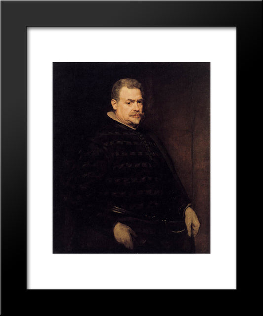 Juan Mateos 20x24 Black Modern Wood Framed Art Print Poster by Velazquez, Diego