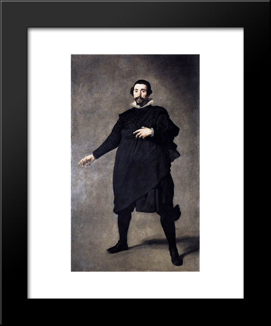 Pablo De Valladolid 20x24 Black Modern Wood Framed Art Print Poster by Velazquez, Diego