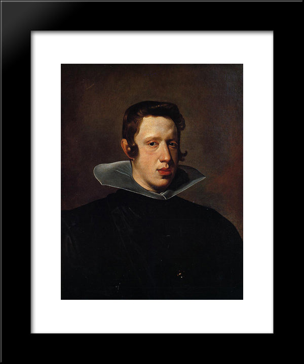 Philip Iv 20x24 Black Modern Wood Framed Art Print Poster by Velazquez, Diego