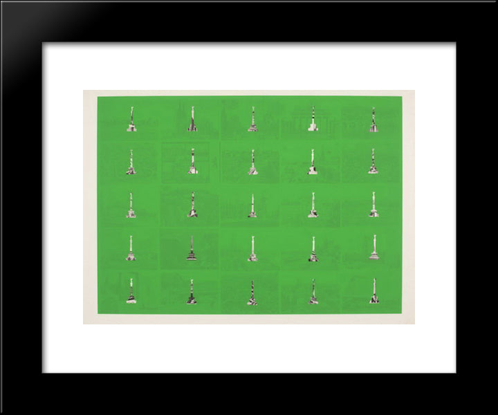 Berlin 1 20x24 Black Modern Wood Framed Art Print Poster by Roth, Dieter
