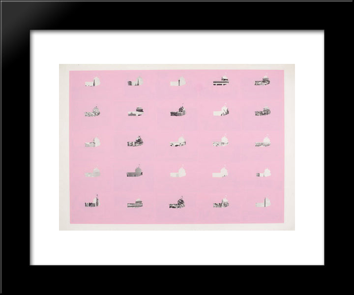 Berlin 2 20x24 Black Modern Wood Framed Art Print Poster by Roth, Dieter