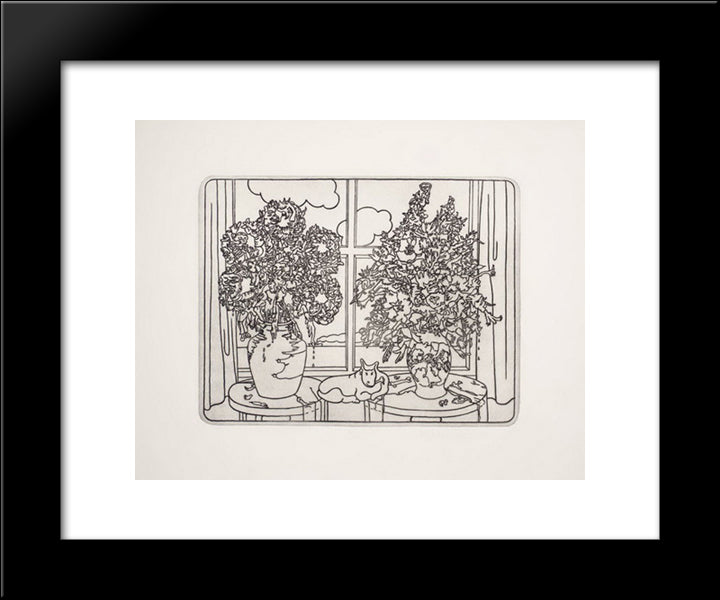 Calm Life 20x24 Black Modern Wood Framed Art Print Poster by Roth, Dieter