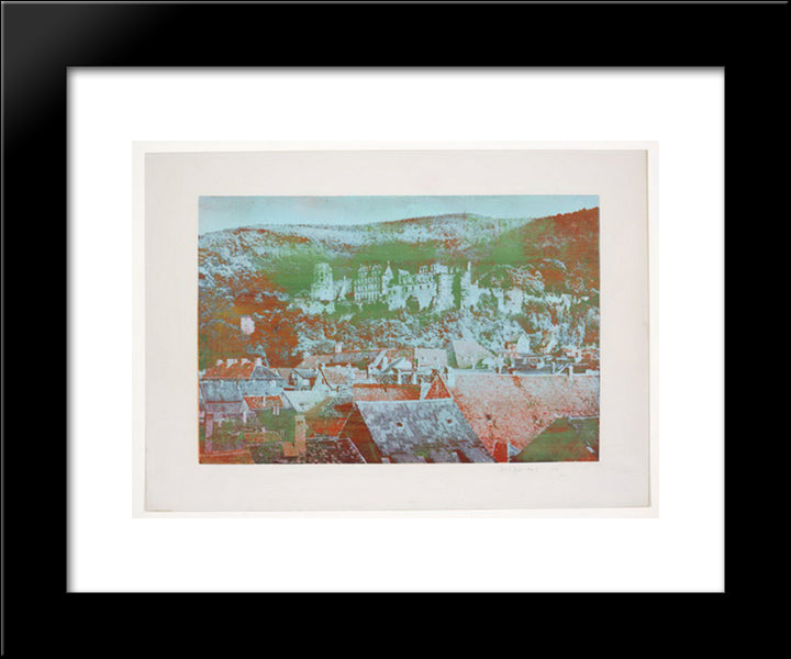 Heidelberg 20x24 Black Modern Wood Framed Art Print Poster by Roth, Dieter