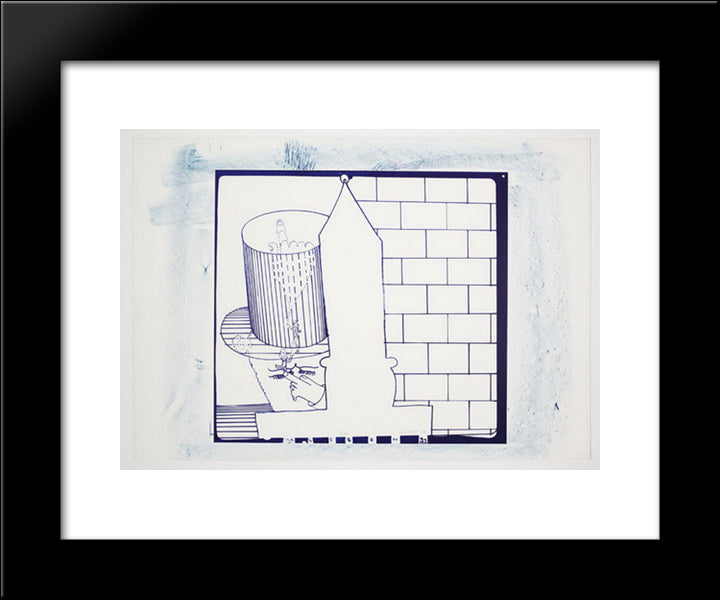 Malego By The Sea 20x24 Black Modern Wood Framed Art Print Poster by Roth, Dieter