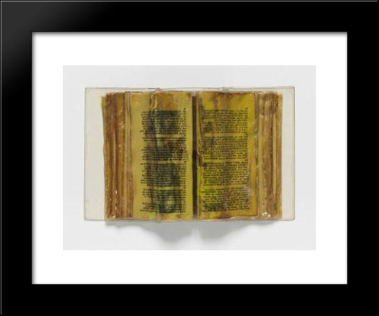 Poemetrie 20x24 Black Modern Wood Framed Art Print Poster by Roth, Dieter
