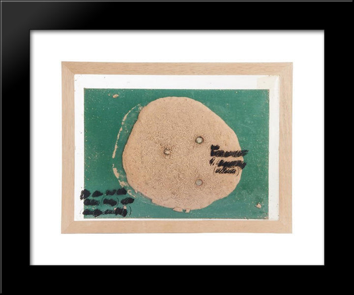 Self Portrait (D.111) 20x24 Black Modern Wood Framed Art Print Poster by Roth, Dieter