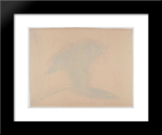 Self - Portrait As A Flower Pot 20x24 Black Modern Wood Framed Art Print Poster by Roth, Dieter